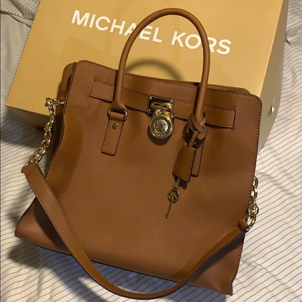 MK Michael Kors Tan Large Purse Tote